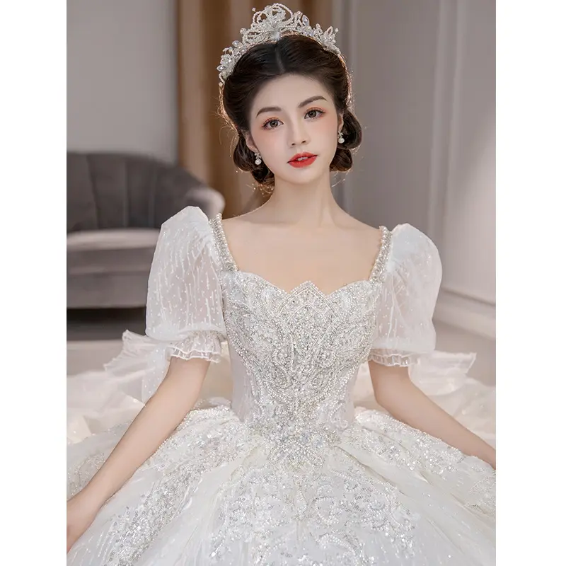 hot wedding bridal dress plus size dress for women wedding party new 2022 white luxury lady elegant bridal gowns wedding dress