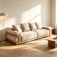 Canapé modulaire 3 places en bouclette moderne, sur mesure pour toute la maison, idéal pour salon, appartement, villa, respectueux de l'environnement