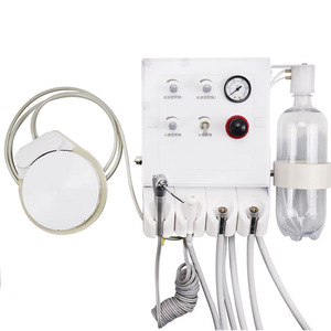Unité de turbine dentaire murale 4 ports intégrée pour traitement buccal, couleur blanche - Product Image 4