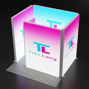 Stand de Exhibición Modular Personalizado <span class=keywords><strong>2x2</strong></span>, Kit de Exhibición Profesional para Ferias Comerciales con Ensamblaje sin Herramientas - Product Image 1