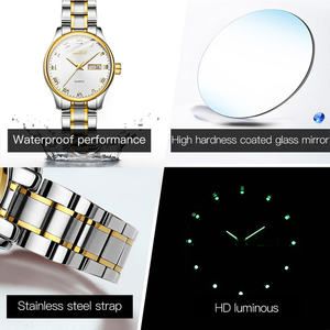 Montres à quartz classiques lumineuses pour femmes, de haute qualité, de luxe, personnalisées, OEM, mode, cadeau d'affaires, 5568 - Product Image 6