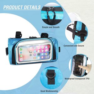 Échantillon gratuit sac de selle de vélo étanche portable pochette de siège de vélo sacs de queue de vélo sacoche arrière équipement de cyclisme - Product Image 3