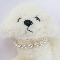 Collier pour animaux de compagnie avec fausses perles et nœud en ruban pour chat, collier pour chien et chat, modèle MJ22, toutes saisons, multi-fêtes