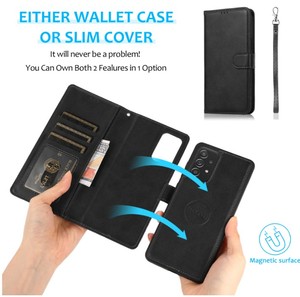 Étui en cuir détachable 2 en 1 pour Samsung Galaxy NOTE 20 Ultra NOTE10 Plus 9 A11 M11 A21 <span class=keywords><strong>A41</strong></span>, <span class=keywords><strong>coque</strong></span> <span class=keywords><strong>de</strong></span> téléphone magnétique - Product Image 6