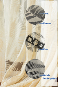 Tenda per Hotel Voile satinato con tessuto Jacquard traspirante al <span class=keywords><strong>metro</strong></span> - Product Image 4