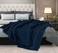 Plaid en polaire flanelle pour canapé/lit, 320 GSM, style américain, doux et chaud, personnalisable, pour adultes et enfants, toutes saisons, sous vide