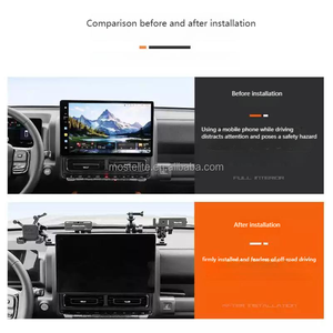 Soporte de tablero de consola central de aleación de aluminio soporte de teléfono móvil de Radio integrado para accesorios Haval H9 2025 - Product Image 3
