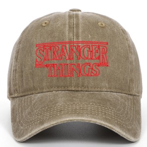 Casquettes de sport pour hommes <span class=keywords><strong>Stranger</strong></span> <span class=keywords><strong>Things</strong></span> de haute qualité, 6 panneaux, logo brodé personnalisé, casquettes de baseball classiques avec boucle en métal - Product Image 5