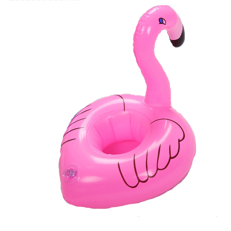 Swimming Pool Floating Flamingo Drinks Beer Can Holders