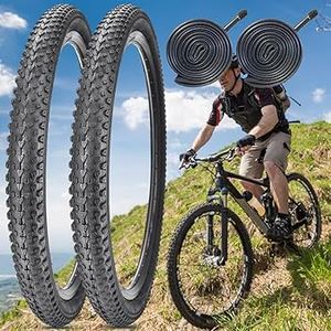 Pneus de vélo de 28 pouces, pneus de vélo 28x1.75, compatibles avec les pneus et les chambres à air de vélo 28x1.5, 28x1.75, 28x1.90, accessoires de moto - Product Image 5