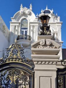 Lampe de portail en fer couleur cuivre noir, style éclairage en polycarbonate 5 mm, application pour portail à colonnes 300x300x800mm, du Vietnam - Product Image 3