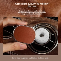 Diffuseur de parfum pour voiture en cuir véritable artisanal HUIJIE, diffuseur d'huiles essentielles de luxe, rafraîchisseur d'air, fabrication OEM