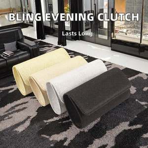 Bolso de mano de satén de lujo hecho a mano tipo bandolera para mujer, ideal para banquetes, fiestas y bodas formales. - Product Image 2