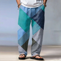 Pantalon droit mi-long pour homme, écologique, séchage rapide, respirant, confortable, imprimé motifs artistiques uniques et tendance, tissu lisse - 35 ans d'expérience