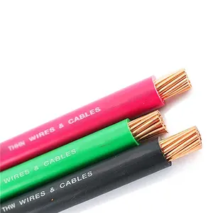 Nylon Flat Copper 14/2 12/2 Thhn-2 Nmd-90 Building Cable 250MCM 350MCM THW THWN Electric Thhn Stranded Wire