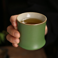 Tasse Boba en céramique en forme de bambou Verre à boire unique pour café glacé, promotion de smoothie Tasse à thé japonaise Tasse à boire en bambou