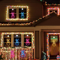Lumière de fenêtre LED Lapin de Pâques avec ventouse, Décoration de fenêtre mignonne pour Pâques, Lumière décorative intérieure pour maison et ferme