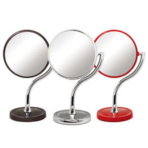 Dual Sided Rotatable <b>Vanity</b> <b>Mirror</b> <b>With</b> Magnifying Feature Durable ABS Plastic Desktop Makeup <b>Mirror</b> - Product Image 6