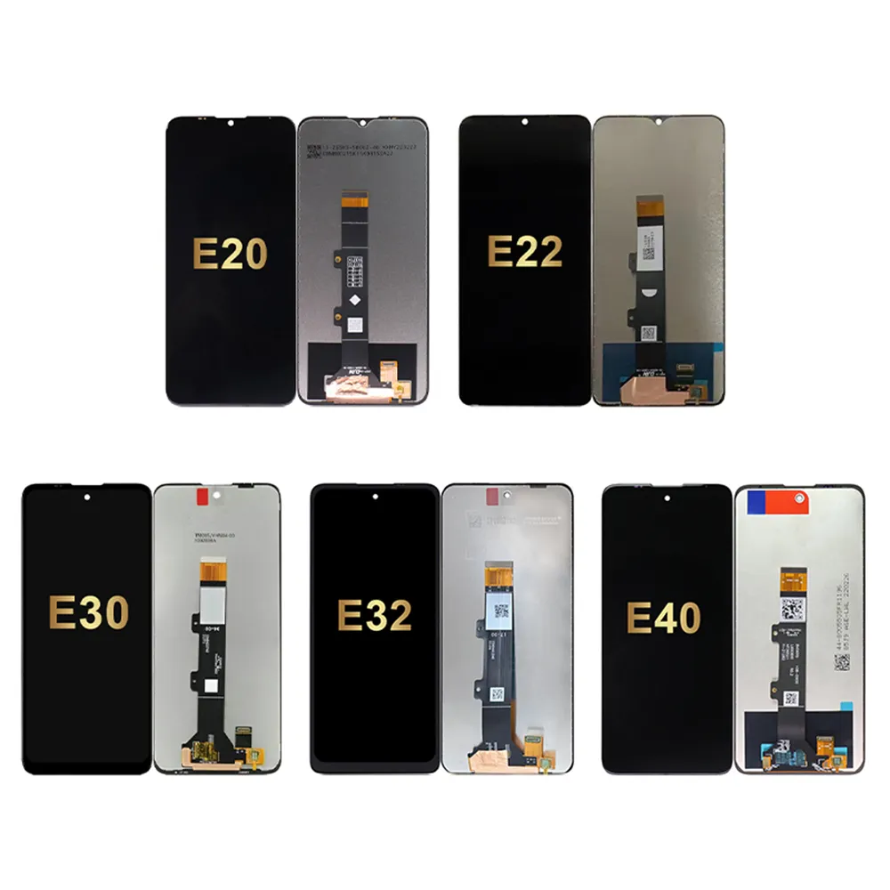 Harga grosir LCD ponsel untuk Moto untuk Motorola E13 E20 E22 E22i E22s E30 E32 (India) E32s E4 (AS) E4 Plus (AS) E40 E3 Power