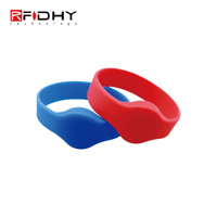 Bracelet NFC réutilisable en silicone avec puce NTAG213 pour conférences, parcs d'attractions, gymnases - Étanche, paiement sans argent liquide, gestion des visiteurs