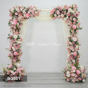 ซุ้มดอกกุหลาบสีชมพูทำมือจากผ้าไหมเทียมคุณภาพสูง ของ DKB Wholesale  ตกแต่งได้ยาวนาน เหมาะสำหรับเทศกาลอีสเตอร์ วันวาเลนไทน์ งานแต่งงาน และงานปาร์ตี้ - Product Image 2