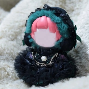 Muñecas Ichiban Kuji de algodón personalizadas de alta calidad para Labubu para Skullpanda en varios tamaños, vestido <span class=keywords><strong>verde</strong></span> Vintage de una sola Correa - Product Image 4
