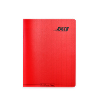 Cahier d'exercices à couverture PP, lignage français, taille personnalisable