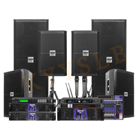KYYSLB Amplifier Speaker Profesional Single 15-inci untuk Pertunjukan Luar Ruangan, Pernikahan, Rapat, KTV, Bar, Set Audio Panggung Berdaya Tinggi