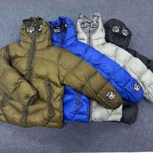 Chaqueta de invierno para <span class=keywords><strong>hombre</strong></span>, informal, impermeable, ecológica, talla grande, gruesa, de alta calidad, con <span class=keywords><strong>plumas</strong></span>, cortavientos, con capucha y cremallera larga - Product Image 1