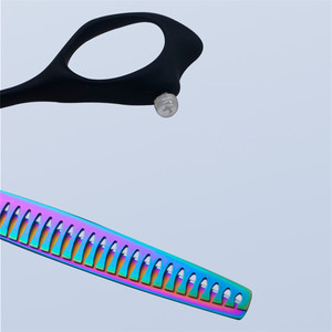 Ciseaux de toilettage pour chiens professionnels de 8 pouces, tranchants et durables, ciseaux pour animaux de compagnie en acier inoxydable, droits, courbes, effilés - Product Image 6