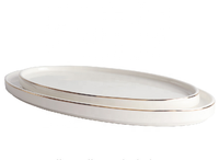 Vaisselle en Porcelaine Fine Dorée de Luxe en Gros de Chine – Ensemble de Dîner en Céramique avec Bord Doré