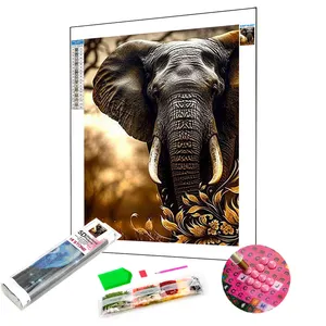 Bestseller Custom Dier Serie Olifant Diamant Painting Kits Voor Volwassenen Met Uw Foto 'S Geweldig Cadeau
