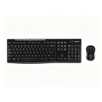 Clavier et souris sans fil Logitech MK270 Combo 2,4 GHz Portée 10 m Original pour bureau, entreprise, PC