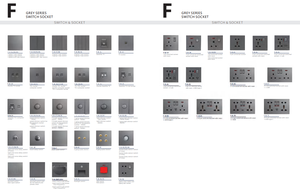 <span class=keywords><strong>Promotion</strong></span> limitée Interrupteur 86*86mm robuste en PC ignifuge ultra-fin 45A avec néon pour la maison - Product Image 5