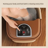 Masseur de pieds électrique automatique NINGDECRIUS avec fonction musicale, pour usage domestique, avec bassin de lavage et massage intégré