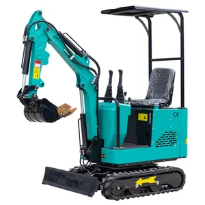 PC10 Hightop Group Mini Small Micro Crawler Bagger Digger Excavators Machine 1Ton Mini Excavator