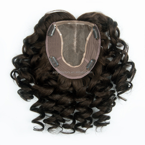 Wholesale 12A European Hair 6x7'' Human Hair Pieces Hair Toppers for Women European Virgin Cuticle Aligned Mono Lace Topper - Product Image 5