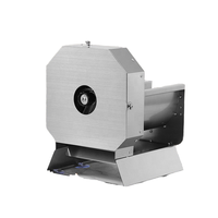 Trancheuse et déchiqueteuse automatique commerciale 2-en-1 en acier inoxydable Machine de coupe-fruits et légumes électrique multifonctionnelle