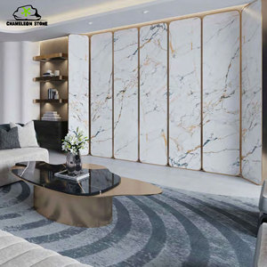 לוחות אבן סינטטית מודרניים בהתאמה אישית, 93% קוורץ טבעי, למראה שיש, לשימוש פנים/חוץ, לוחות קיר ורצפה, משטח שולחן - Product Image 3