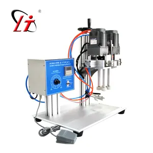 Máquina rotativa de tornillo para botellas de plástico, XLSGJ-6100, neumática, semiautomática