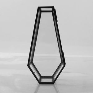 Boîte à bijoux de luxe en forme de cercueil, terrarium en verre transparent avec couvercle à charnière pour ranger bagues, boucles d'oreilles, bracelets, colliers et souvenirs - Product Image 3