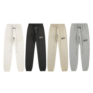 Pantalones Deportivos de Lujo con Estampado Gráfico SS22 ESS Temporada 8, 100% Algodón, Pantalones Joggers para <span class=keywords><strong>Hombre</strong></span>, Frente Plano, Cintura Media, Estilo Hip Hop, Ropa Urbana - Product Image 1