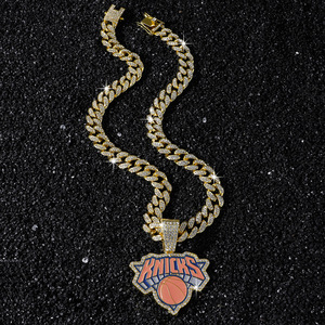 Nouveau Collier Pendentif Lettre de Basketball en Alliage au Design Unique, Plaqué Or, Personnalisation Hip-Hop, Bijou de Mode pour Homme - Product Image 4