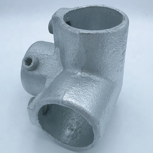 高品质工厂直接可锻铁管夹具配件键夹侧出口弯头
