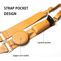 Casing Dompet Selempang Mewah Ritsleting Casing Ponsel dengan Rantai Tali Selempang untuk Iphone 14