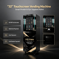 Distributeur automatique de poudre de protéines, service 24h/24, paiement multi-mode (pièces/billets/carte de crédit/carte IC), écran LED, écran tactile 32 pouces