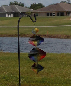 Molinillo de Viento Multicolor para Jardín, Molinillos de Viento Metálicos para Exteriores, Decoración Colgante Grande, Escultura de Viento 3D para Jardín - Product Image 6