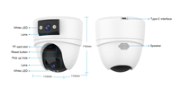 Kamera IP WiFi Indoor OiKay 2K, Kamera CCTV Plug-in untuk Keamanan Rumah, untuk Hewan Peliharaan dengan Visi Malam Berwarna, Audio Dua Arah, Deteksi Gerakan