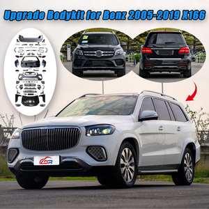Kit carrosserie pour <span class=keywords><strong>Mercedes</strong></span> Benz GLS X166 2015-2019, mise à niveau vers le style <span class=keywords><strong>Maybach</strong></span> GLS X167 2024 avec capot, ailes, pare-chocs, calandre, couvercle de coffre - Product Image 1