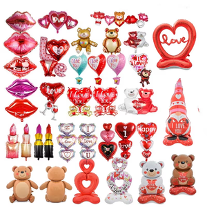 Grand ballon en forme de cœur conjoint Je t'aime Ballon à hélium Fête de la Saint-Valentin Décoration de mariage Fournitures Ballon en feuille personnalisé - Product Image 5